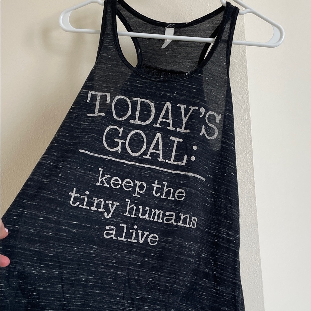 Black Graphic Tank Top